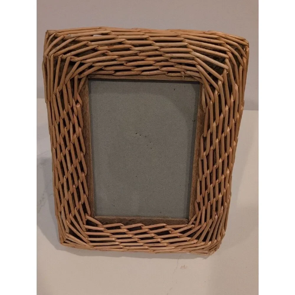 Vintage handwoven rattan